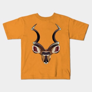 African Kudu - Cartoon Style Kids T-Shirt